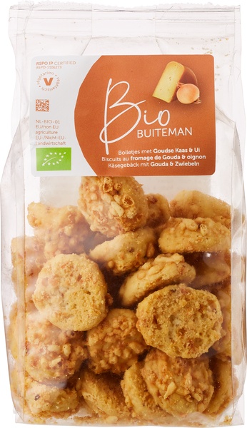 Buiteman Kaasbolletjes Goudse Kaas Met Ui (125 gr)
