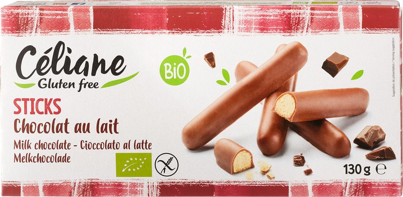 Céliane Chocolade Sticks Melk (130 gr)
