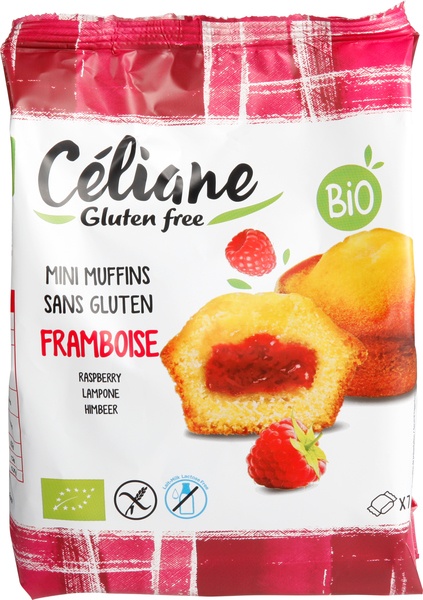 Céliane Mini-Muffins Frambozen Glutenvrij (200 gr)