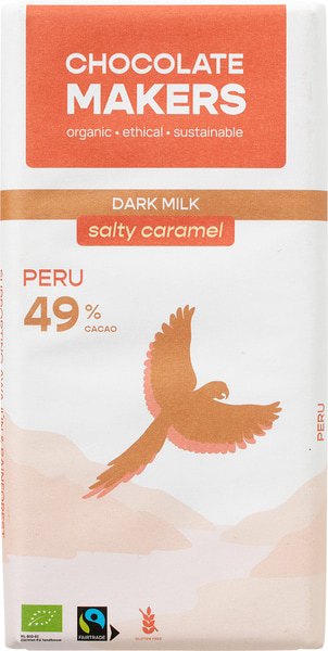Chocolatemakers Melkchocolade 49% Salty Caramel (80 gr)