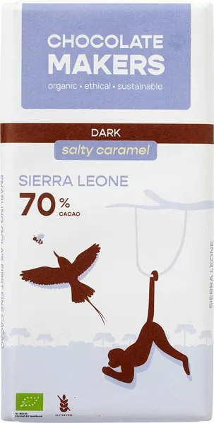 Chocolatemakers Pure Chocolade 70% Salty Caramel (80 gr)