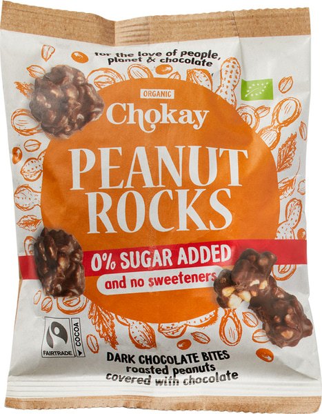 Chokay Chocolade Bites Pinda Pure Chocolade (85 gr)