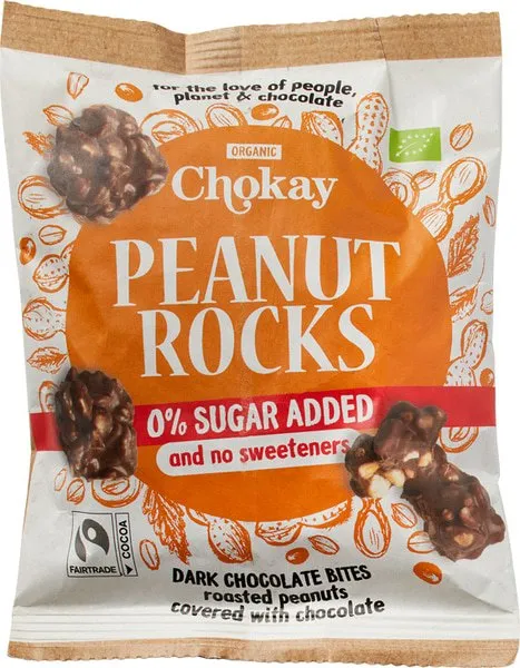Chokay Chocolade Bites Pinda Pure Chocolade (85 gr)