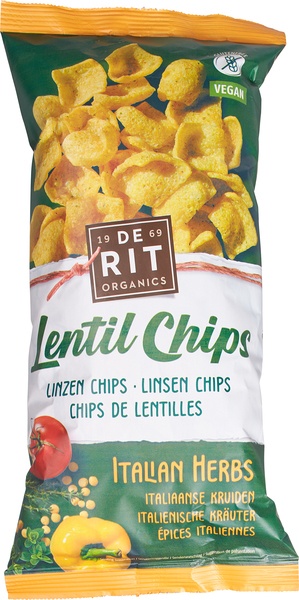 De Rit Linzenchips Italian Herbs (75 gr)