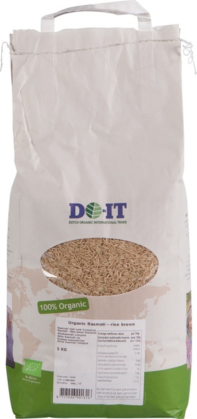 DO IT Organic Basmatirijst Volkoren (5 kilo)