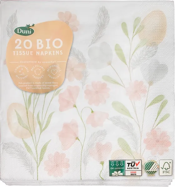 Duni Servetten Easter 24Cm (20 stuks)