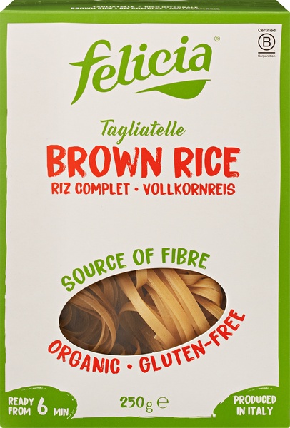 Felicia Tagliatelle Bruine Rijst Glutenvrij (250 gr)