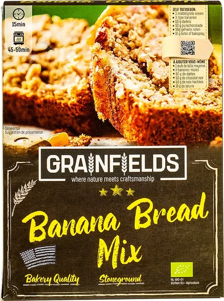 Grainfields Bananenbroodmix (200 gr)