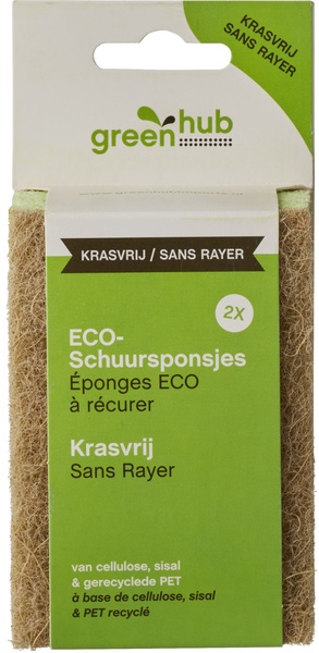 Greenhub Schuursponsjes Krasvrij (2 stuks)
