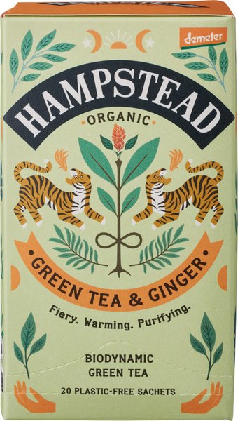 Hampstead Tea Groene-Thee Met Gember (40 gr)