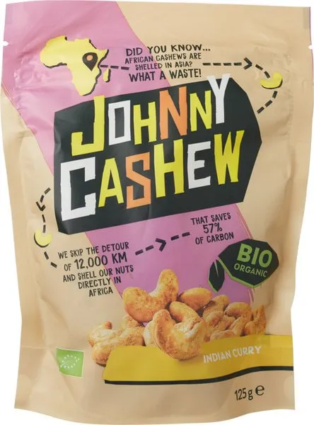 Johnny Cashew Cashewsnoten Indian Curry (125 gr)