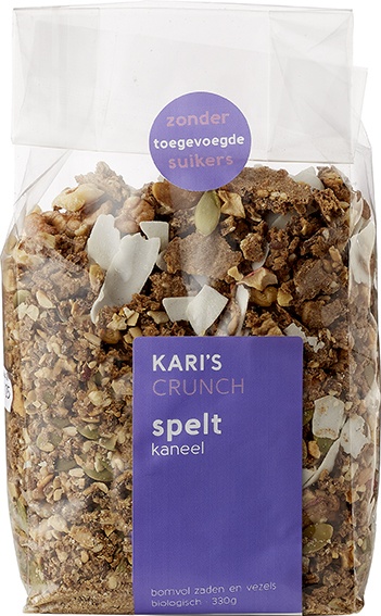 Kari's Crunch Granola Spelt Kaneel (330 gr)