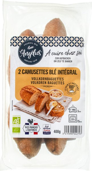 l'Angelus Camusettes Volkoren Desem (2 stuks)