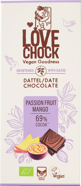 Lovechock Pure Chocolade Passiefruit (70 gr)