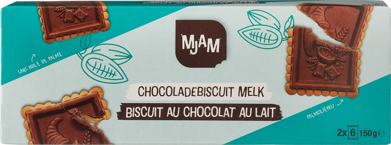 MJAM Biscuit Melk Chocolade (150 gr)
