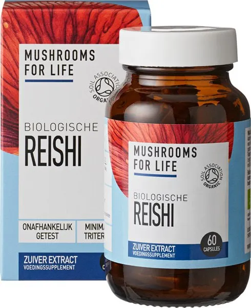 Mushrooms for life Reishi Capsules (60 stuks)