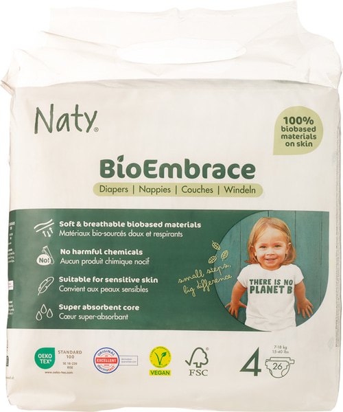 Naty Luiers Maat 4 (7-18 Kg) (26 stuks)