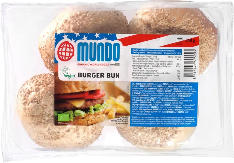 O Mundo Hamburgerbroodjes (250 gr)