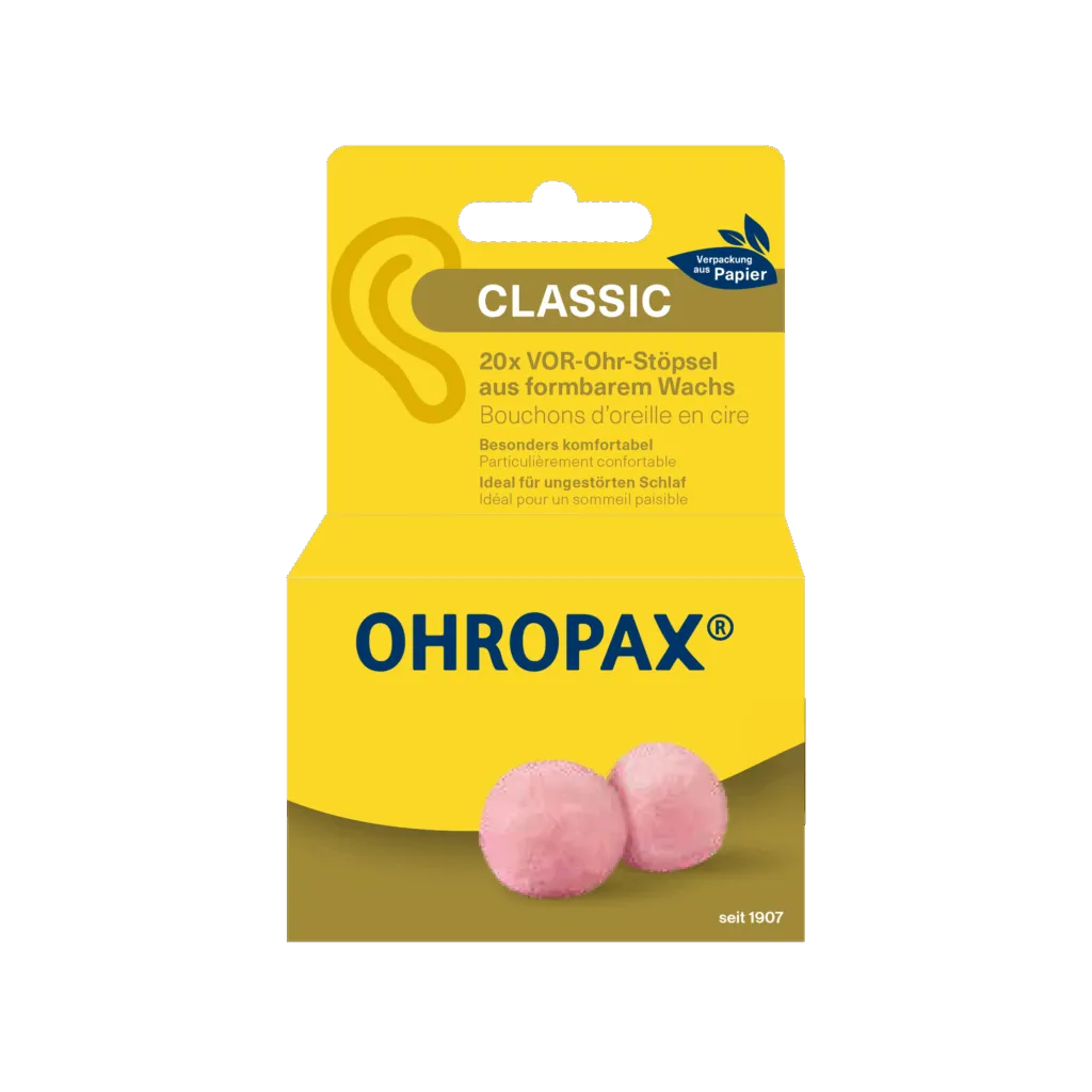 Ohropax Classic Oor-Wasbolletjes Tegen Lawaai (20 stuks)