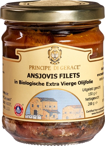Principe di Gerace Ansjovisfilets In Extra Vergine Olijfolie (200 gr)