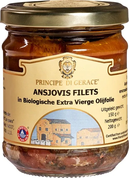 Principe di Gerace Ansjovisfilets In Extra Vergine Olijfolie (200 gr)
