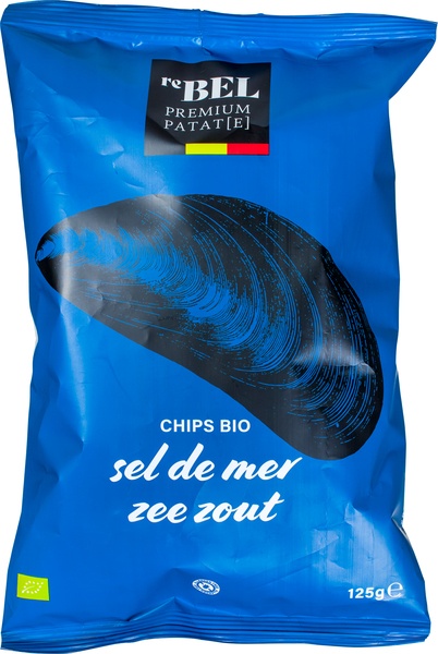 reBEL Aardappelchips Zeezout (125 gr)
