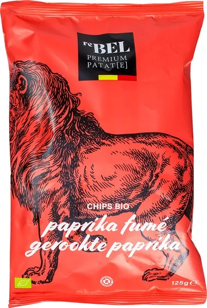reBEL Aardappelchips Gerookte Paprika (125 gr)