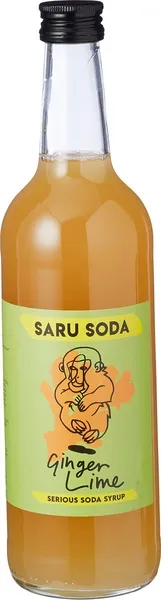 Saru Soda Siroop Ginger-Lime (500 ml)