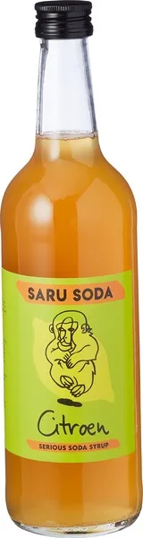 Saru Soda Siroop Citroen (500 ml)