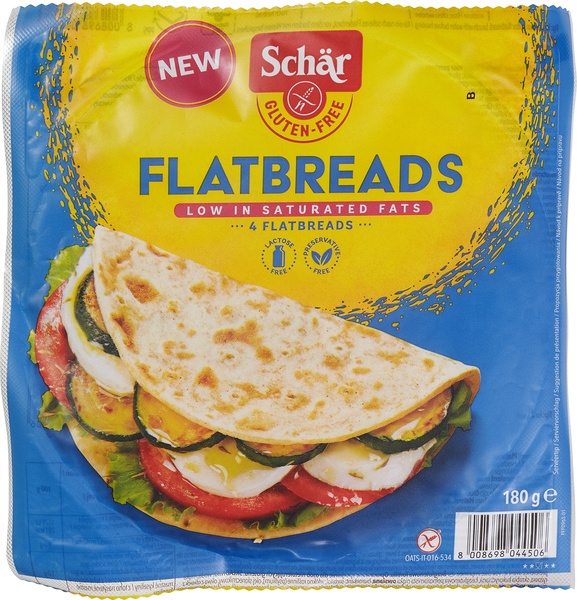 Schär Flatbreads Glutenvrij (180 gr)