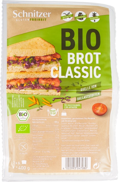 Schnitzer Bread'N Toast White Glutenvrij (400 gr)