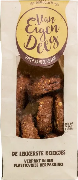 Van Eigen Deeg Koekjes Haver-Kaneel-Sesam (150 gr)