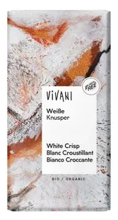 Vivani Chocolate Bar White Crisp (80 gr)