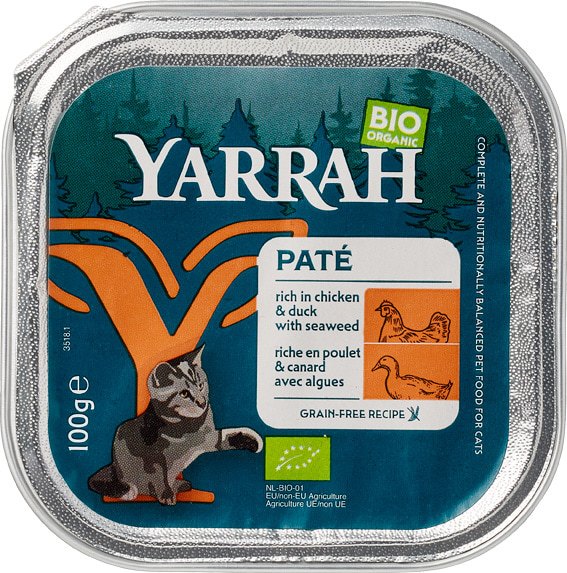 Yarrah Kattenpaté Eend & Zeewier (100 gr)