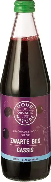 Your Organic Nature Limonadesiroop Zwarte Bes (500 ml)