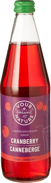 Your Organic Nature Limonadesiroop Cranberry (500 ml)
