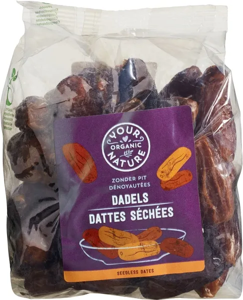 Your Organic Nature Dadels Gedroogd, Zonder Pit (300 gr)