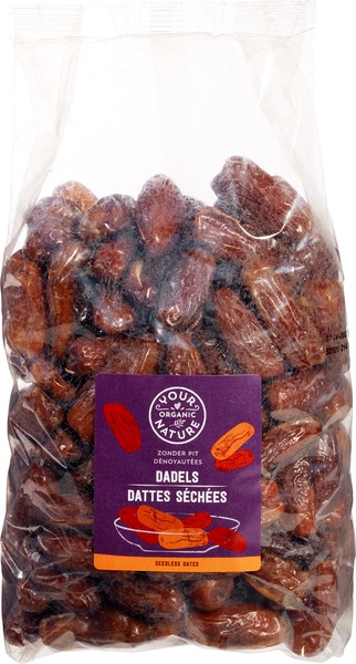 Your Organic Nature Dadels Gedroogd, Zonder Pit (1000 gr)