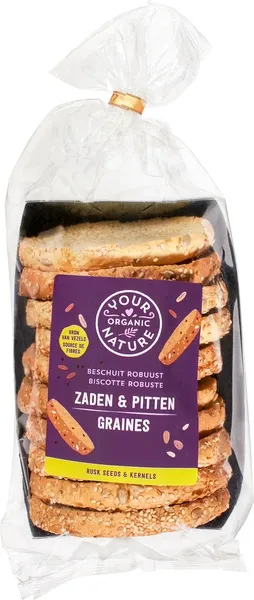 Your Organic Nature Beschuit Zaden-Pitten (10 stuks)