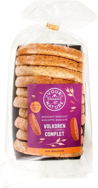 Your Organic Nature Beschuit Volkoren (10 stuks)