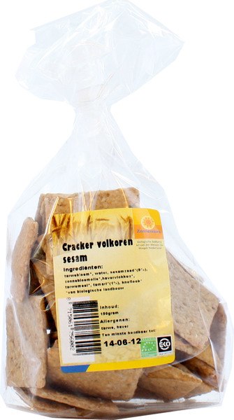 Zonnemaire Cracker Volkoren Sesam (150 gr)