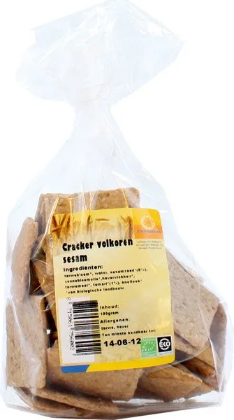 Zonnemaire Cracker Volkoren Sesam (150 gr)