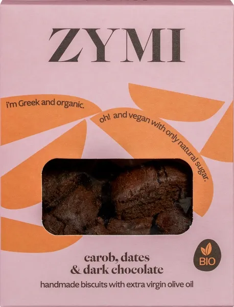 ZYMI Biscuit Carobe Dadel Chocolade (130 gr)