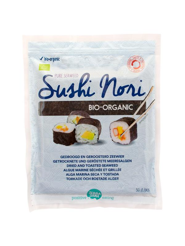 TerraSana Sushi Nori Geroostered ( 50 vellen)