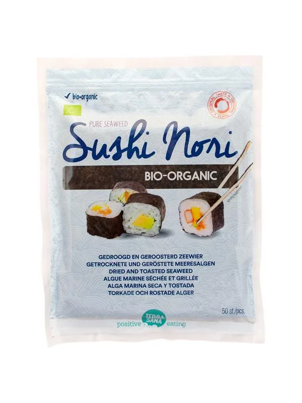 TerraSana Sushi Nori Geroostered ( 50 vellen)