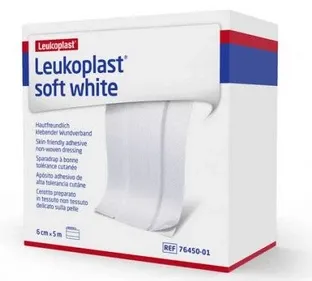 Leukoplast Soft White 5m x 4cm (1 rol)
