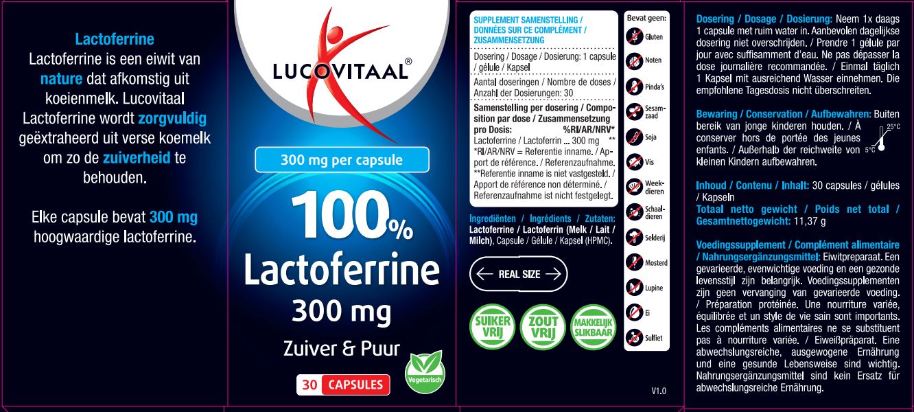 Lucovitaal Lactoferrine 100% (30 capsules)