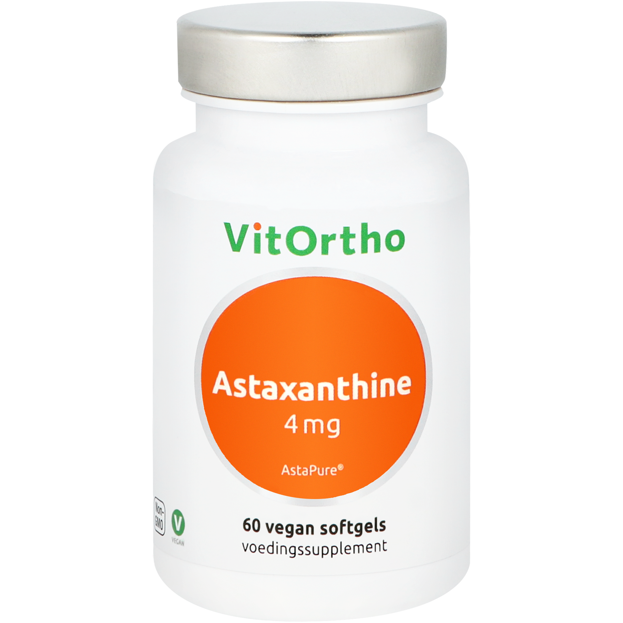 VitOrtho Astaxanthine 4mg AstaPure (60 vega capsules)