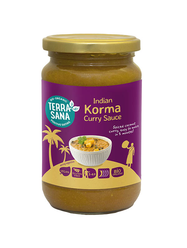 Terrasana Indiase Korma Currysaus (350 gr)