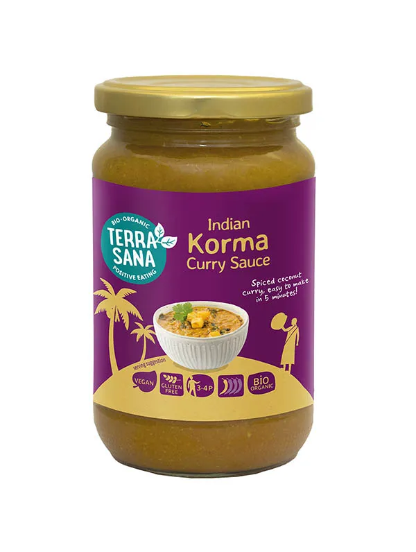 Terrasana Indiase Korma Currysaus (350 gr)